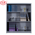 Half height open door two shelves steel book rack storage cabinet